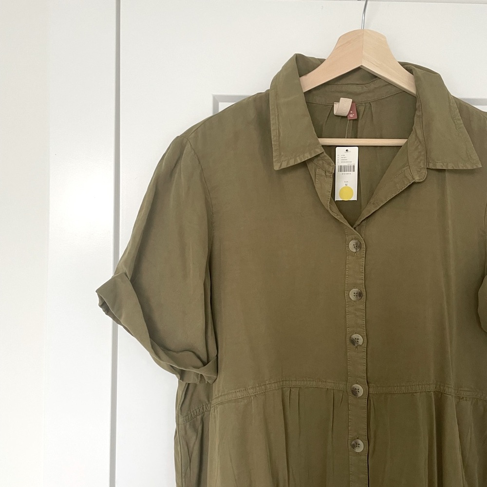 Anthropologie Pilcro Buttondown Swing Dress w/ Pockets NWT